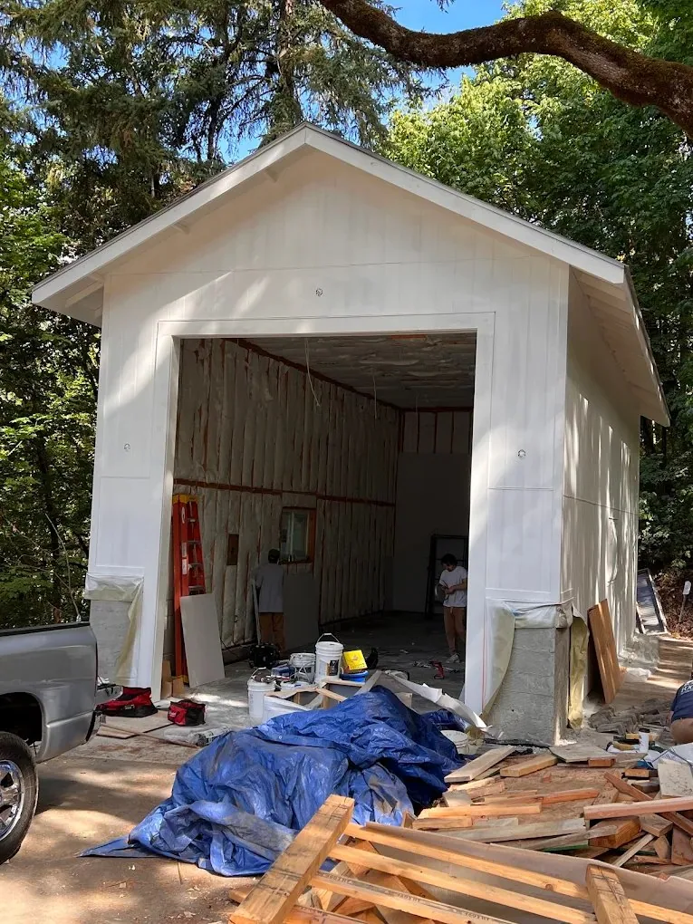 Detached RV Garage — before