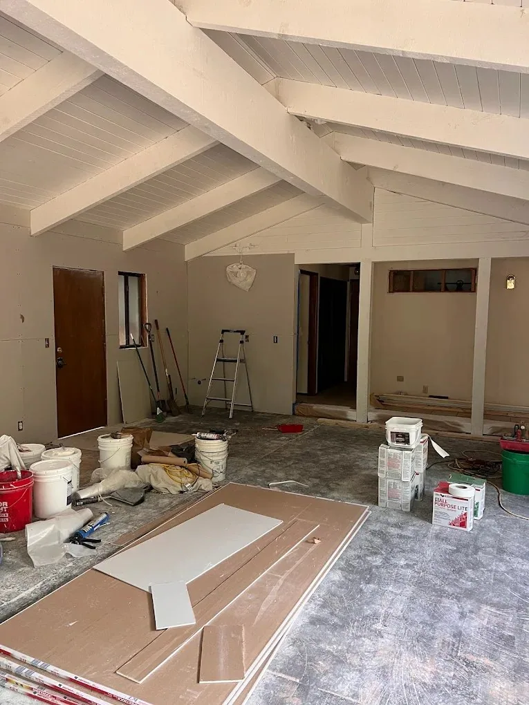 Vaulted Great-Room Renovation — before